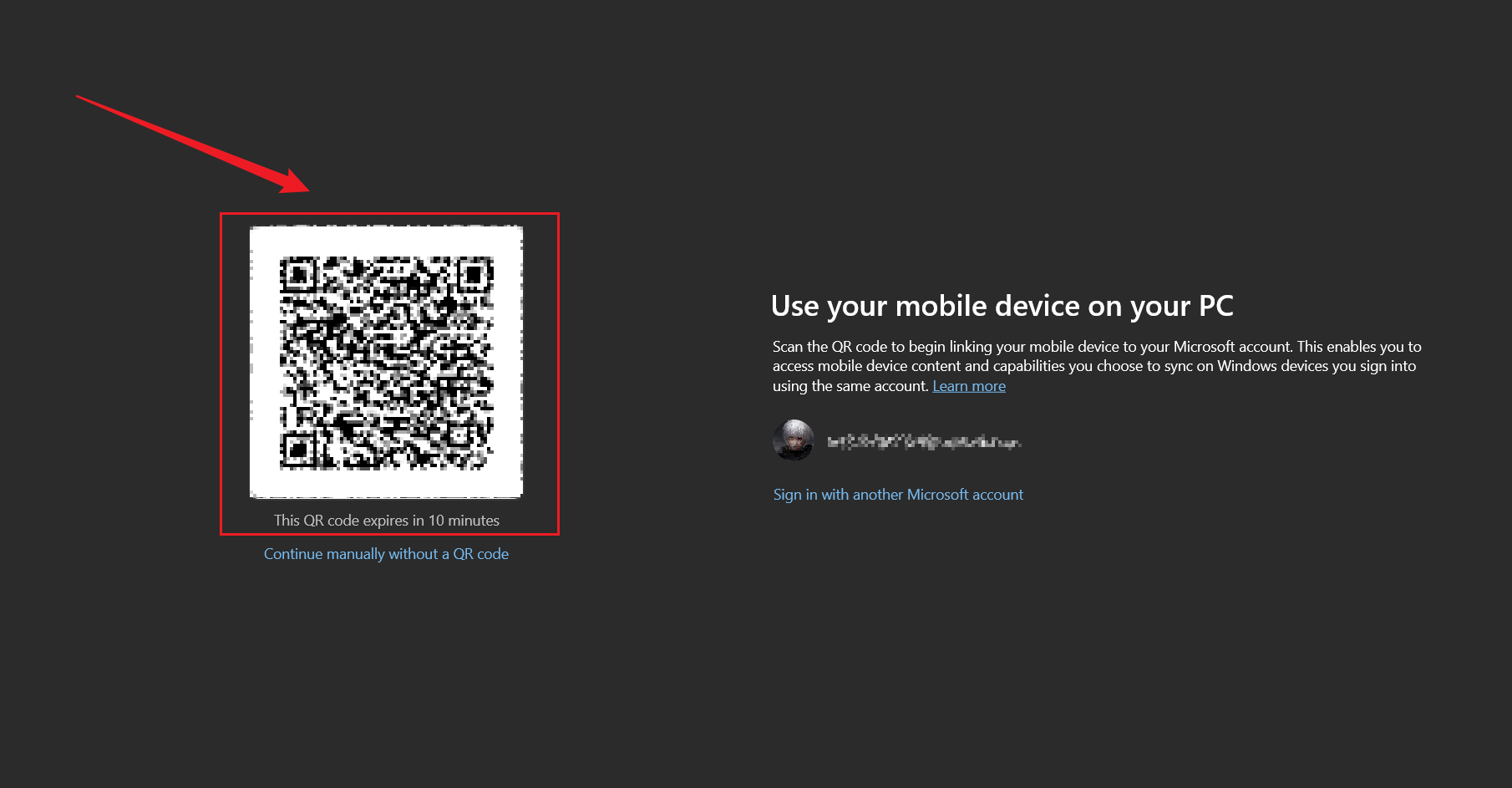 scan the QR code and pair your device