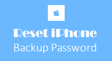 reset iPhone backup password if forgotten