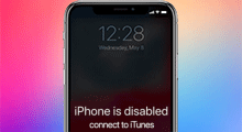 unlock disabled iPhone without iTunes