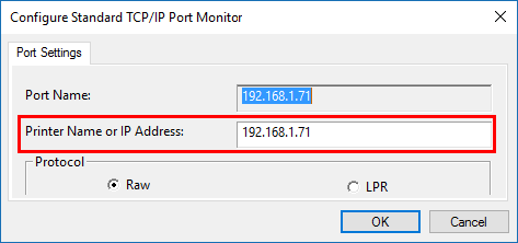 Printer Ip Port 