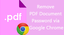 remove pdf document password via google chrome