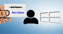 change account name on Windows 10