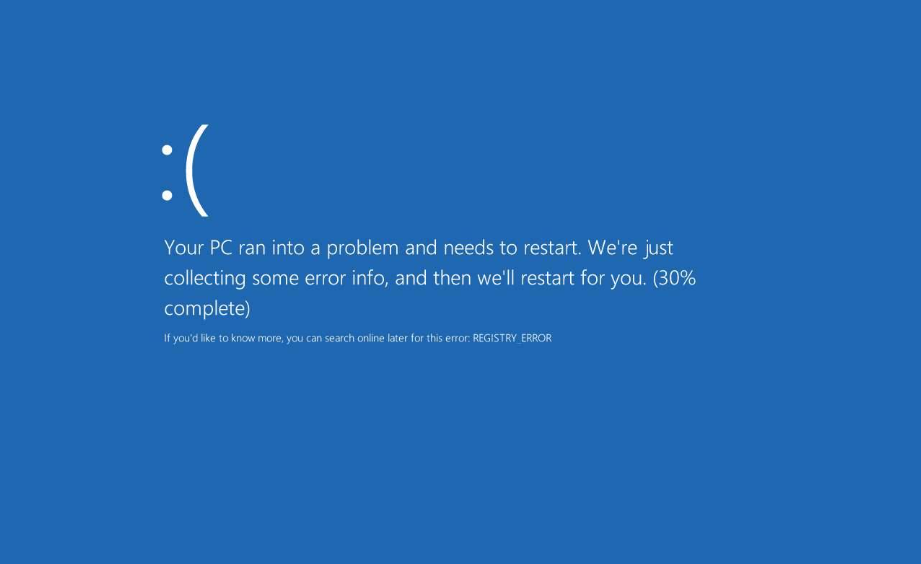 blue screen on computer